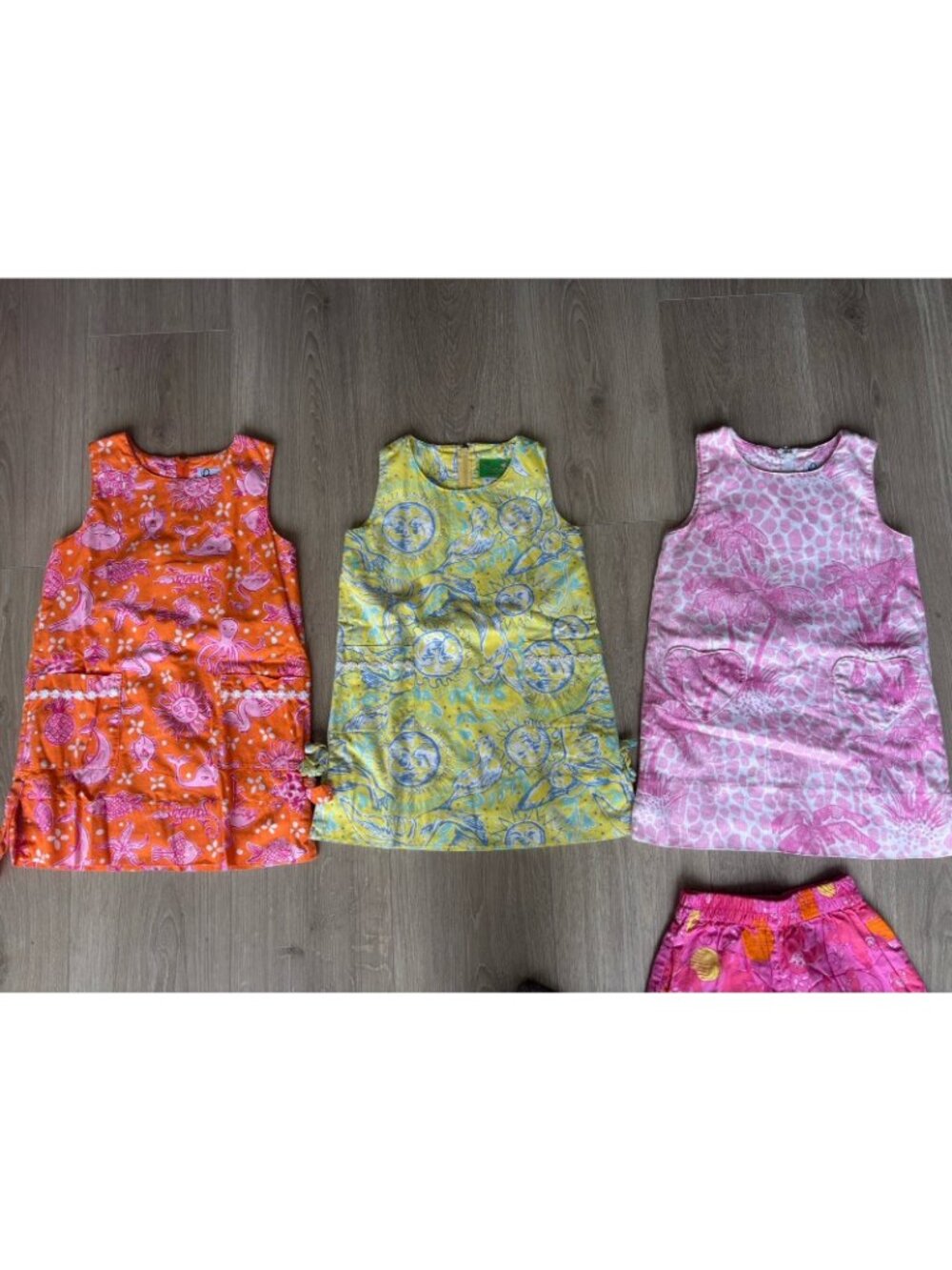 Lilly Pulitzer Dress Lot Toddler Girls Shift Dress Size 4 5 Shorts Dresses - Picture 5 of 15